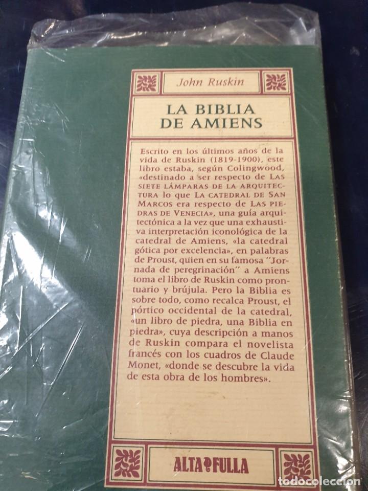 Libros de segunda mano: La Biblia de Amiens John Ruskin - Foto 1