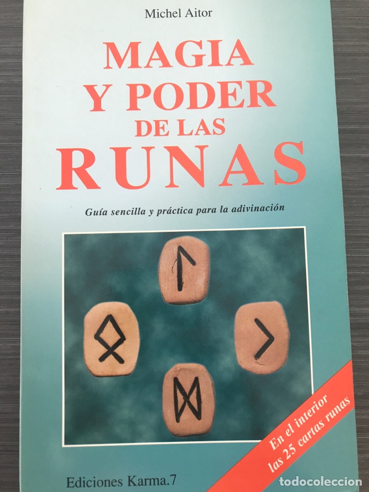 Libros de segunda mano: MAGIA Y PODER DE LAS RUNAS - MICHEL AITOR- ed. KARMA 7 - Foto 1