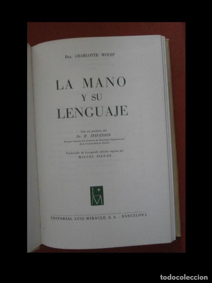 Libros de segunda mano: La mano y su lenguaje. Charlotte Wolff - Foto 7
