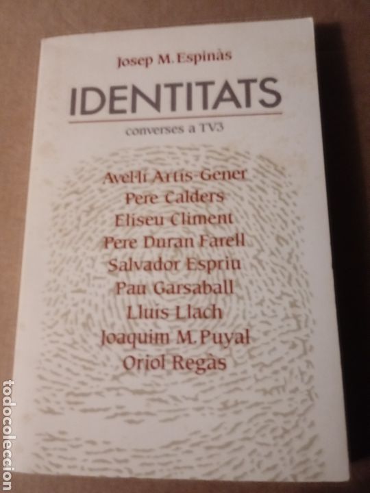 Libros de segunda mano: Identitats de Josep M Espinas.Catalan - Foto 1