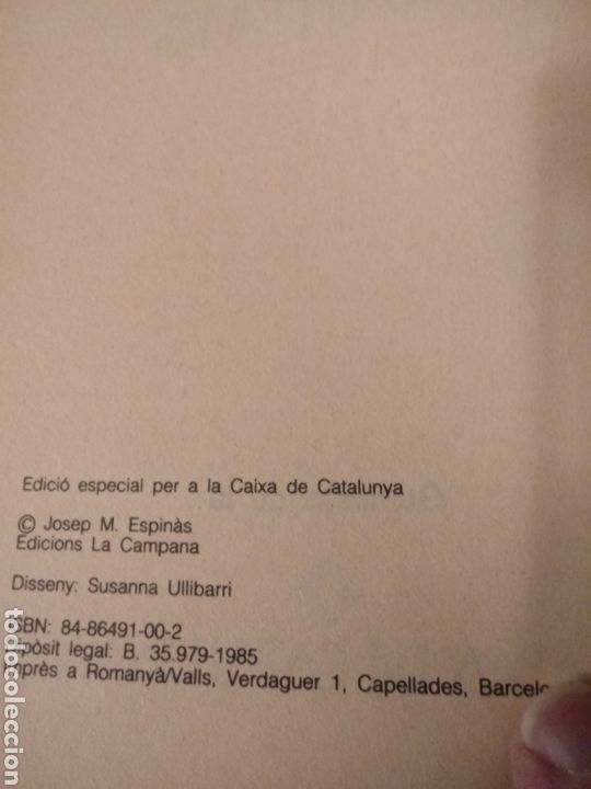 Libros de segunda mano: Identitats de Josep M Espinas.Catalan - Foto 3