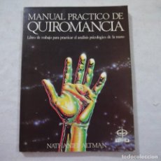 Libros de segunda mano: MANUAL PRÁCTICO DE QUIROMANCIA - NATHANIEL ALTMAN - EDAF - 1989