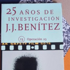 Libros de segunda mano: 25 AÑOS DE INVESTIGACIÓN J. J. BENÍTEZ OPERACIÓN 23 AÑO 1999 ”EN LA CREENCIA DE QUE EL SONIDO PROV. Lote 350499624