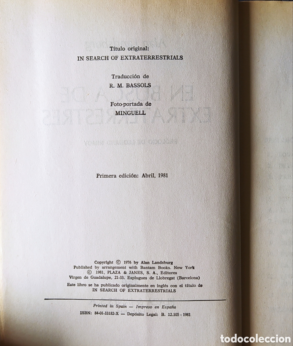 Libros de segunda mano: LIBRO EN BUSCA DE EXTRATERRESTRE 1981 - Foto 4