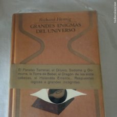 Libros de segunda mano: GRANDES ENIGMAS DEL UNIVERSO.- RICHARD HENNING, PLAZA & JANES.. Lote 401115479