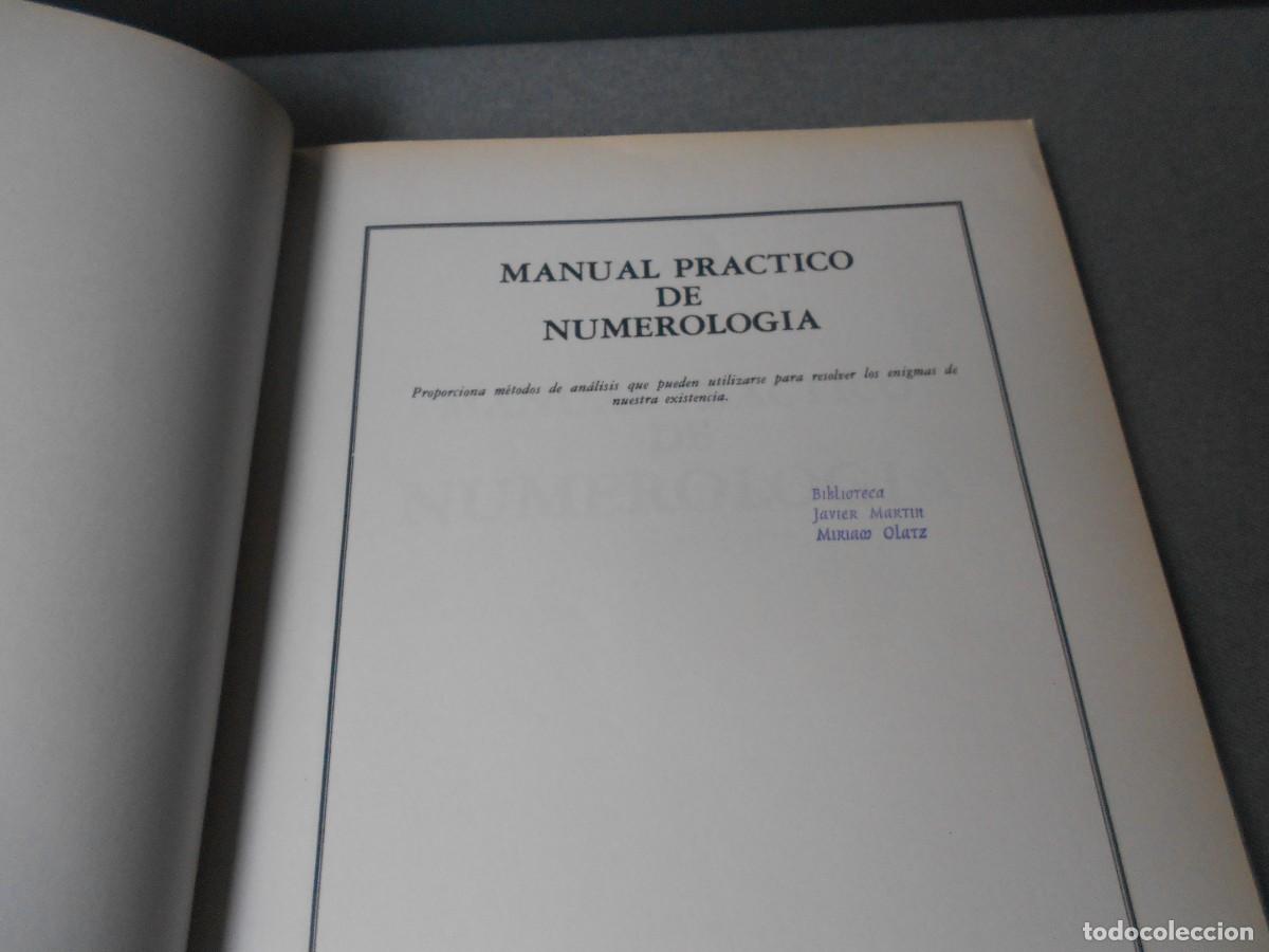 Libros de segunda mano: MANUAL PRACTICO DE NUMEROLOGIA - Foto 2