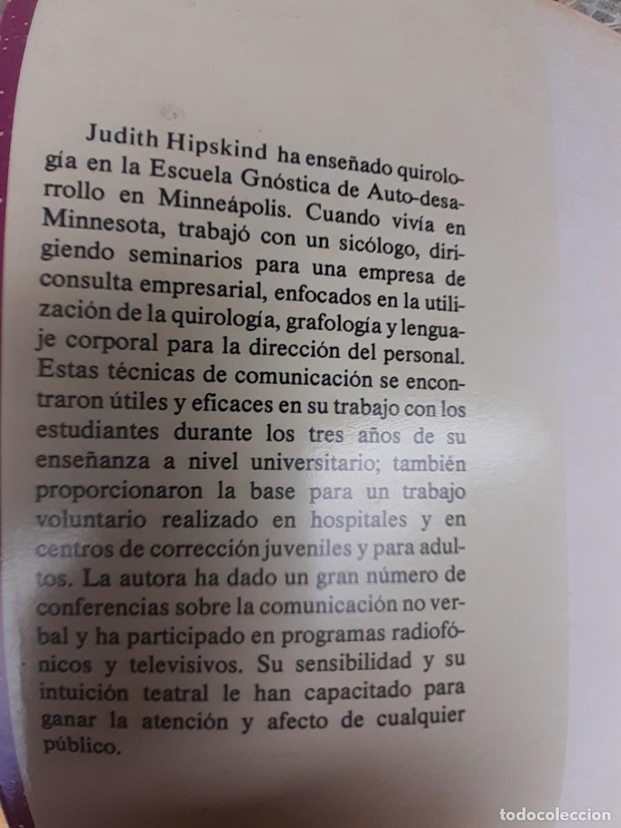 Libros de segunda mano: Quirolog&iacute;a. Una visi&oacute;n global. Judith Hipskind. - Foto 2