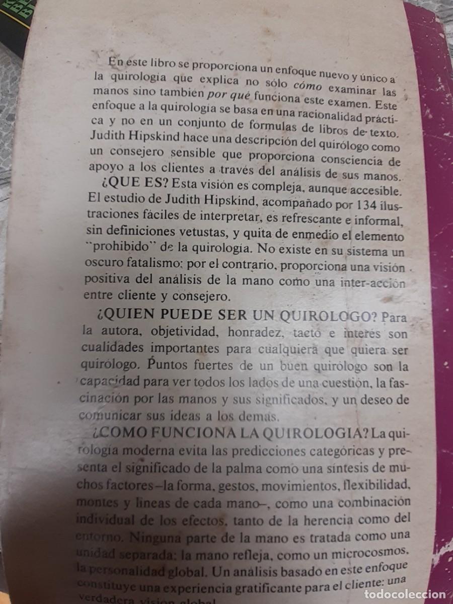 Libros de segunda mano: Quirolog&iacute;a. Una visi&oacute;n global. Judith Hipskind. - Foto 4