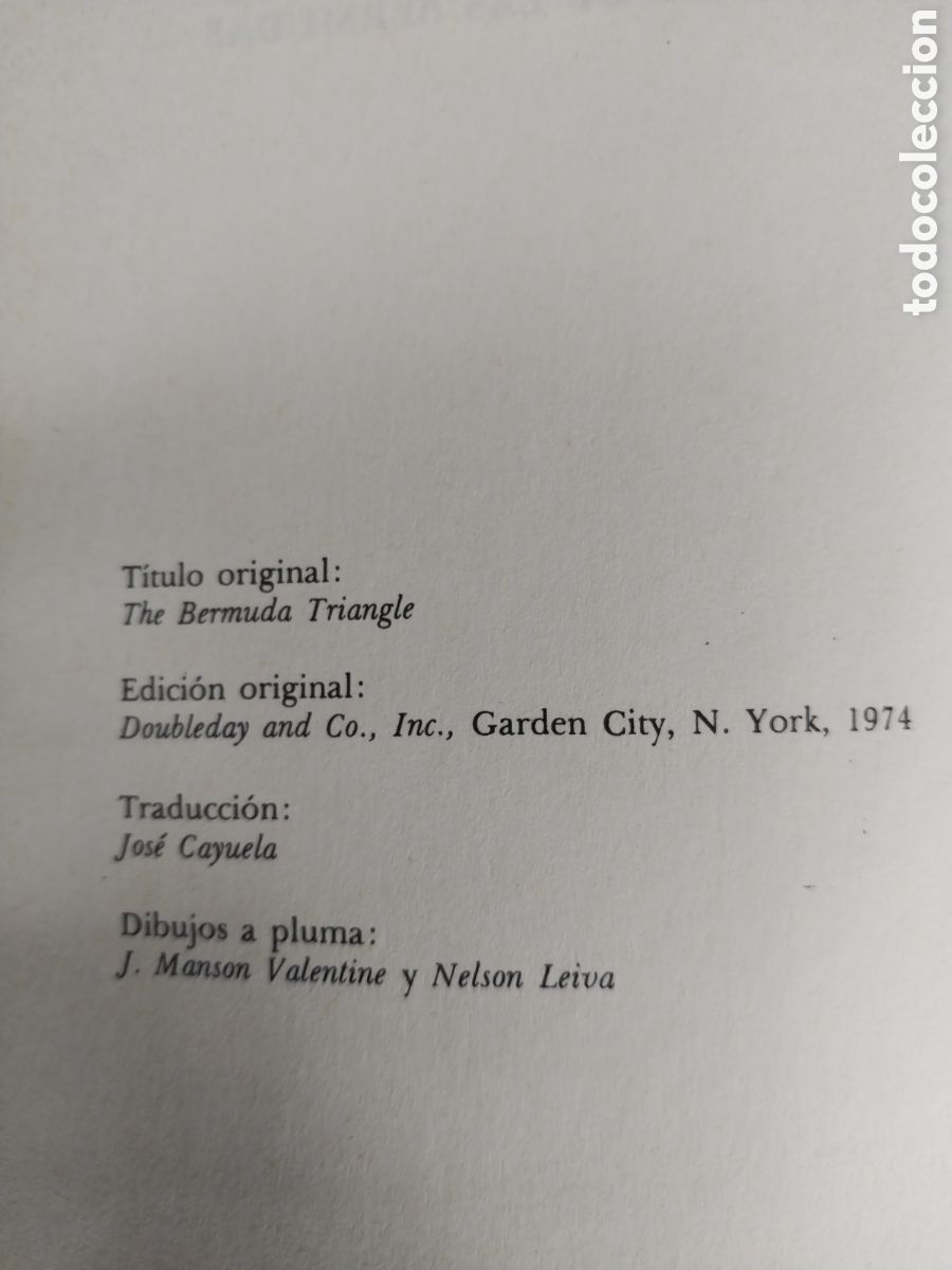 Libros de segunda mano: EL TRIANGULO DE LAS BERMUDAS a&ntilde;o 1974 - Foto 2