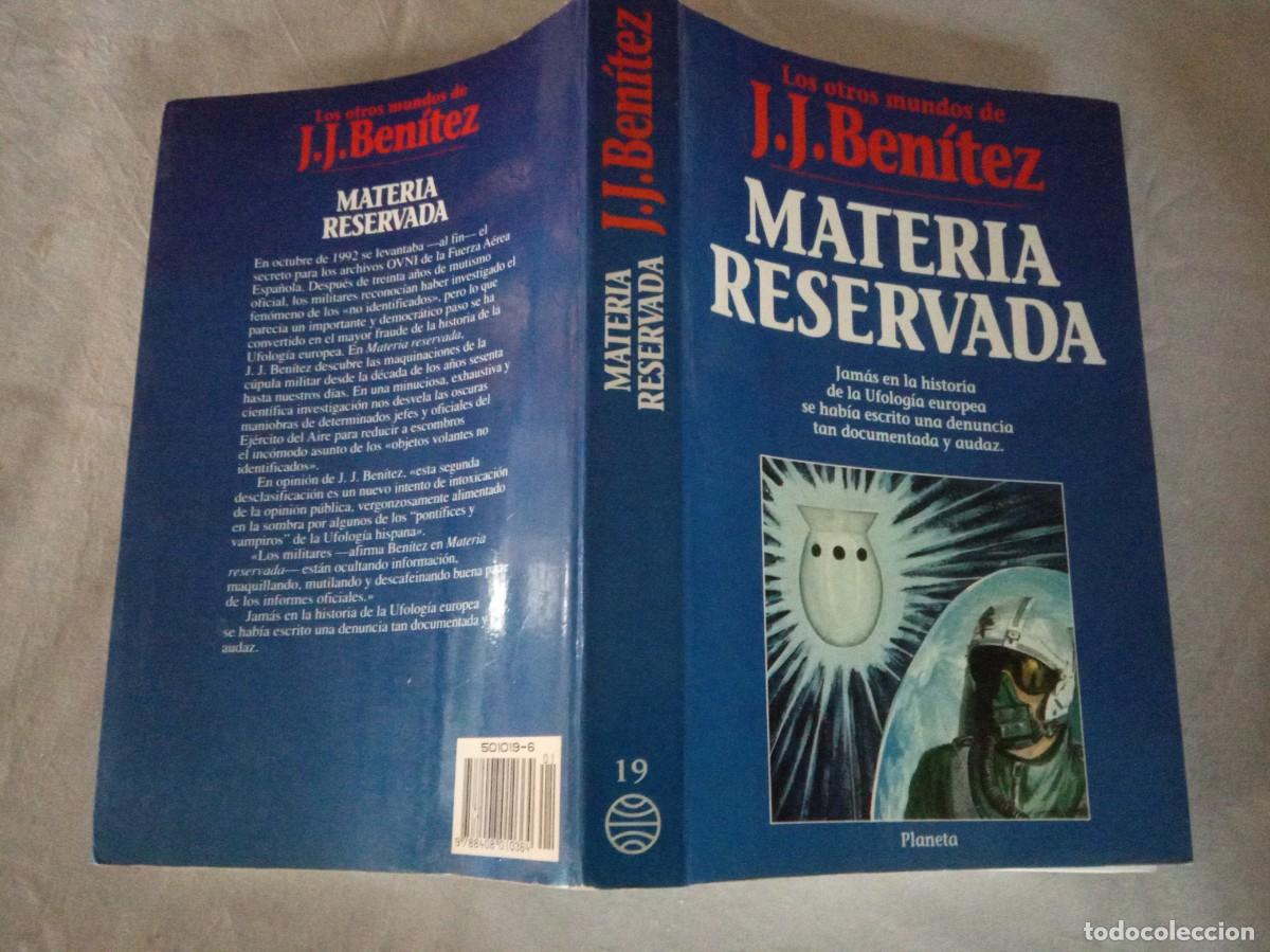 Libros de segunda mano: MATERIA RESERVADA. - J. J. BEN&Iacute;TEZ. - Foto 2
