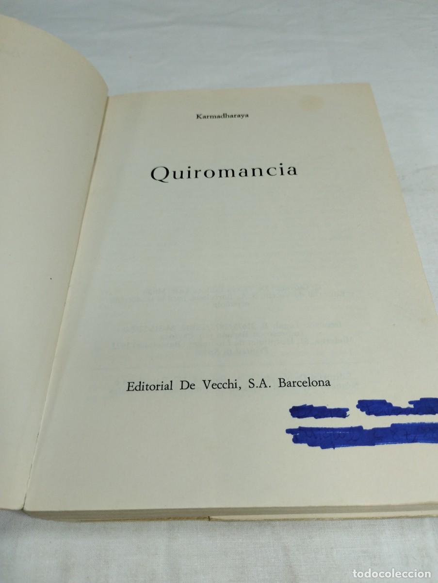 Libros de segunda mano: Quiromancia. Editorial de Vecchi, 1973 - Foto 2