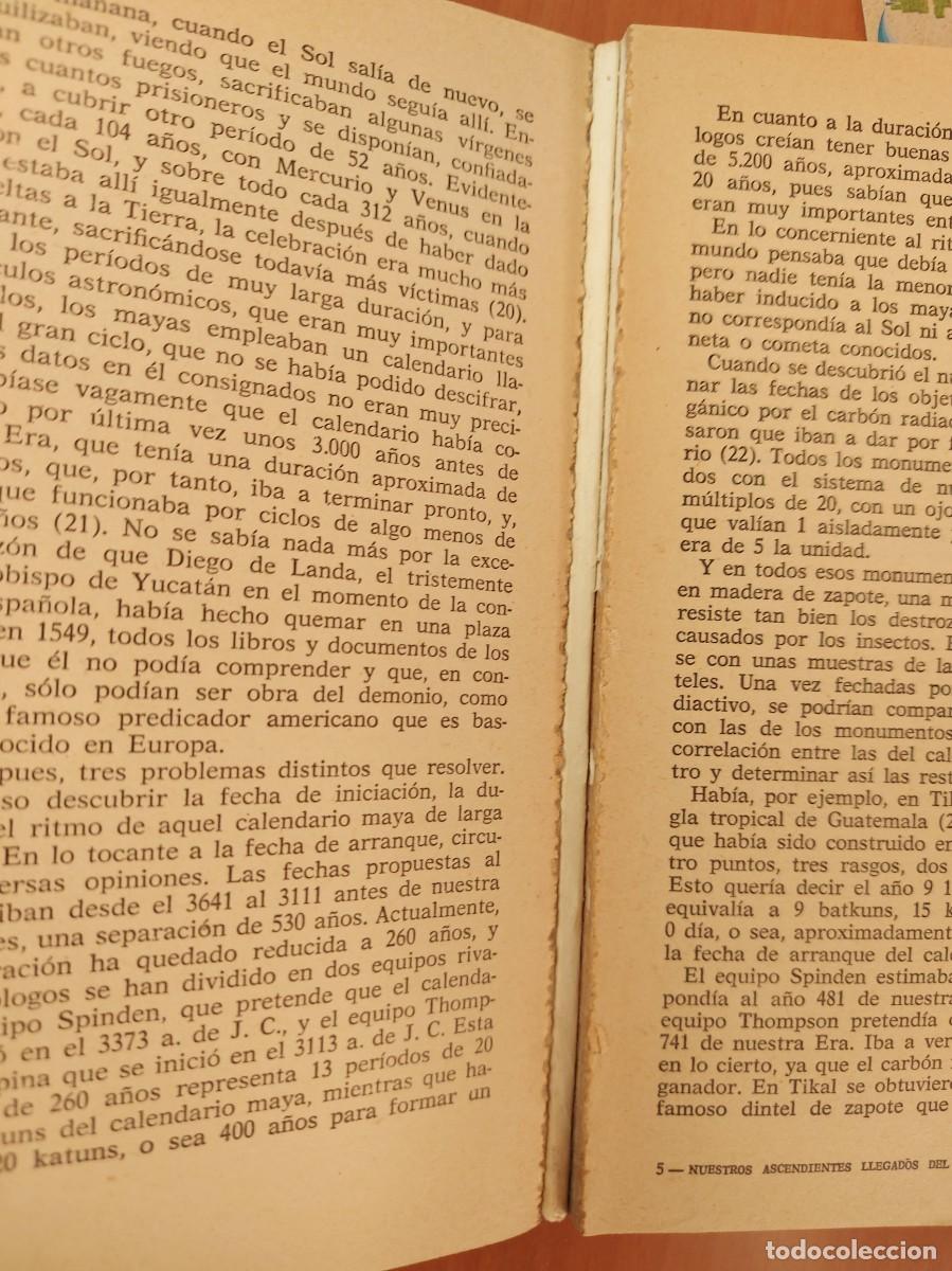 Libros de segunda mano: NUESTROS ASCENDIENTES LLEGADOS DEL COSMOS - MAURICE CHATELAIN - Foto 4