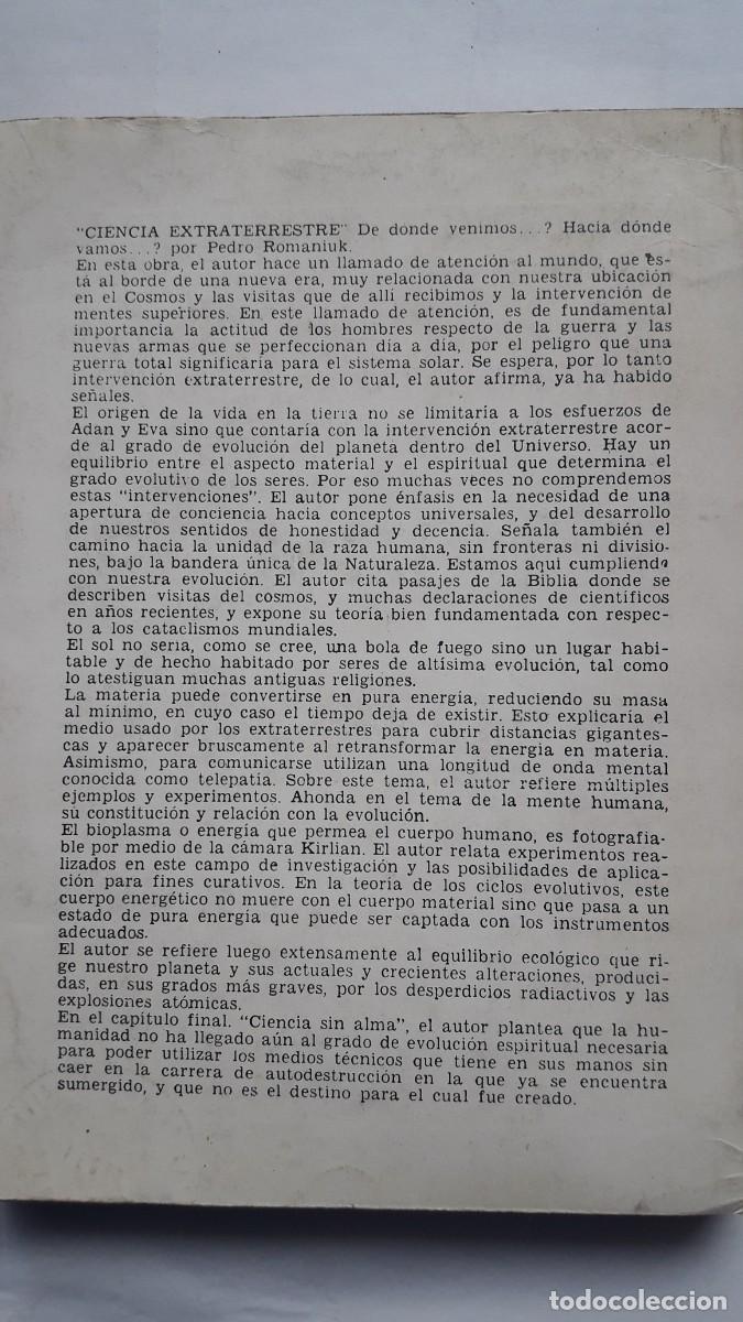 Libros de segunda mano: CIENCIA EXTRATERRESTRE. (P. ROMANINK). - Foto 2