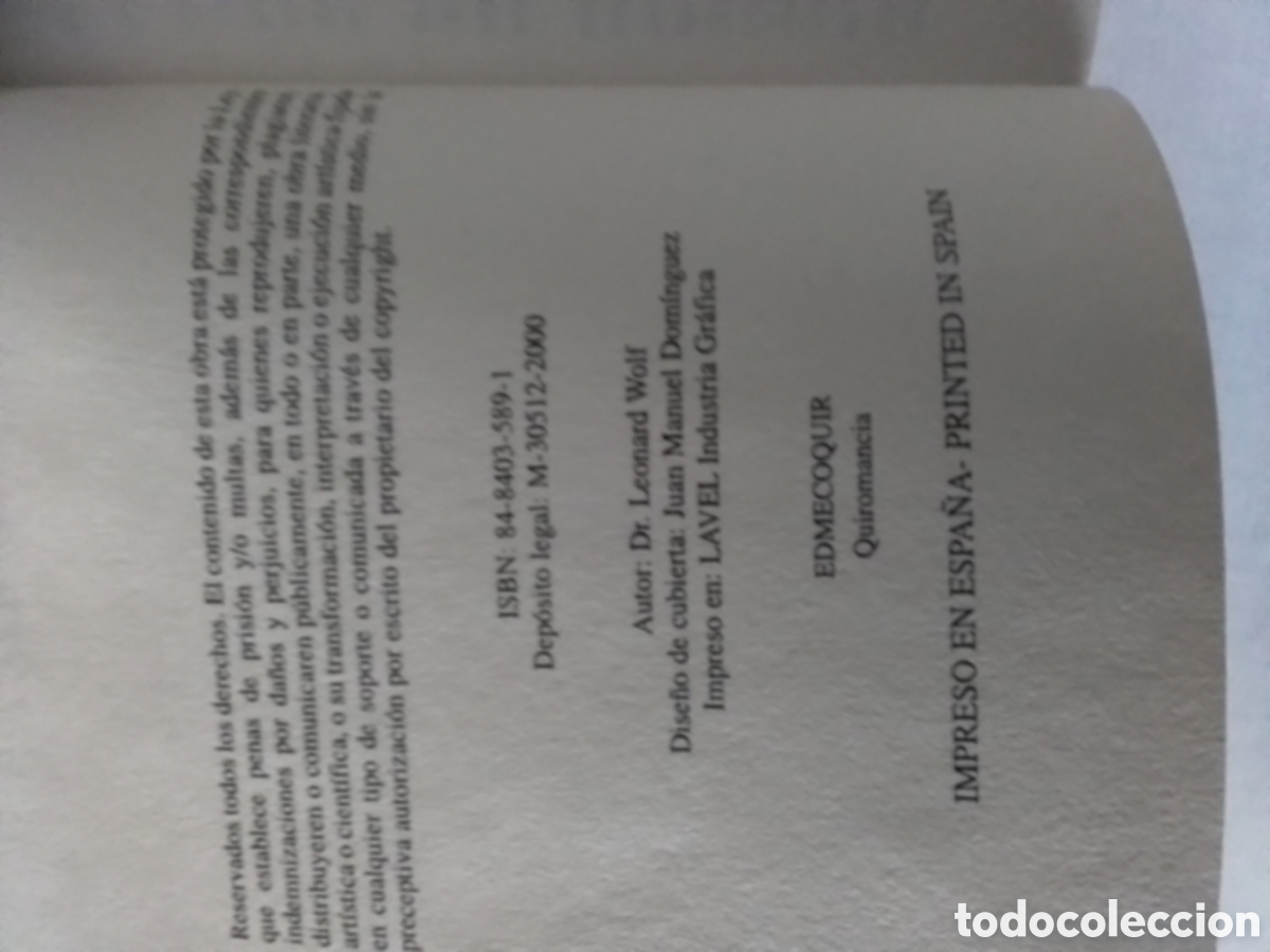 Libros de segunda mano: Libro Leonard Wolf - Foto 6