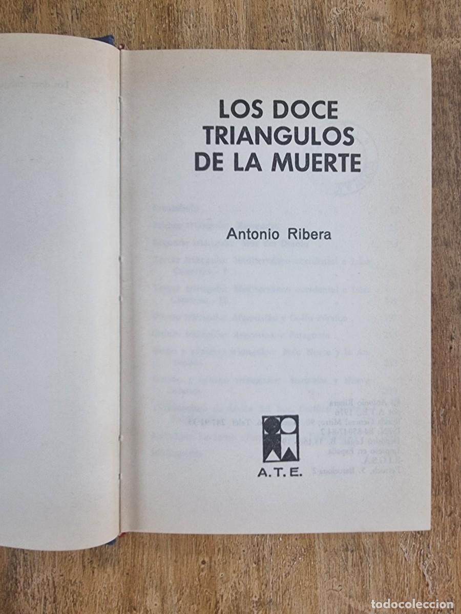 Libros de segunda mano: LOS DOCE TRI&Aacute;NGULOS DE LA MUERTE. ANTONIO RIBERA - Foto 1