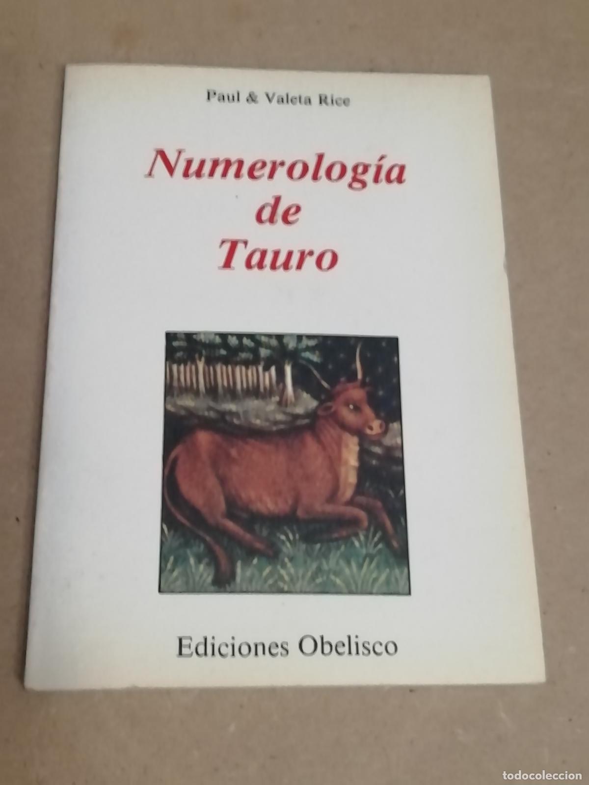 Libros de segunda mano: NUMEROLOGIA DE TAURO - ED. OBELISCO - Foto 1