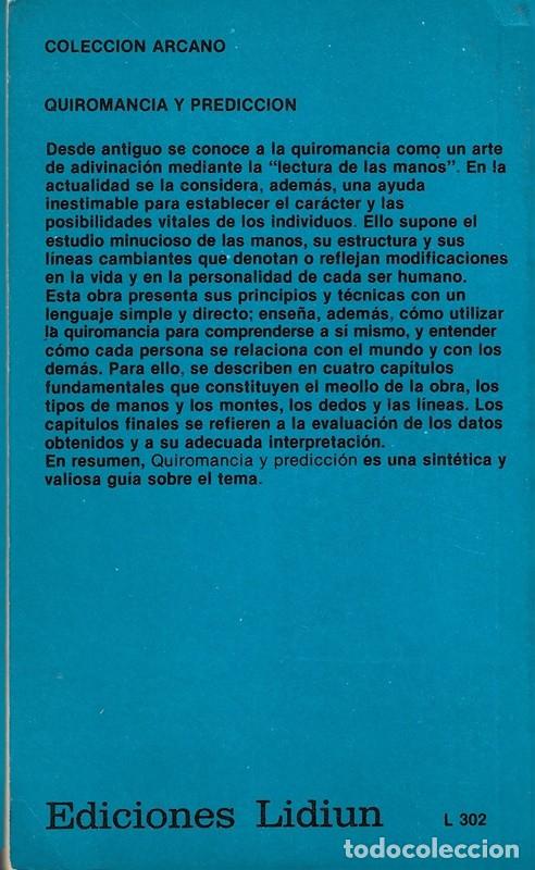Libros de segunda mano: QUIROMANCIA Y PREDICCI&Oacute;N JO LOGAN - Foto 2