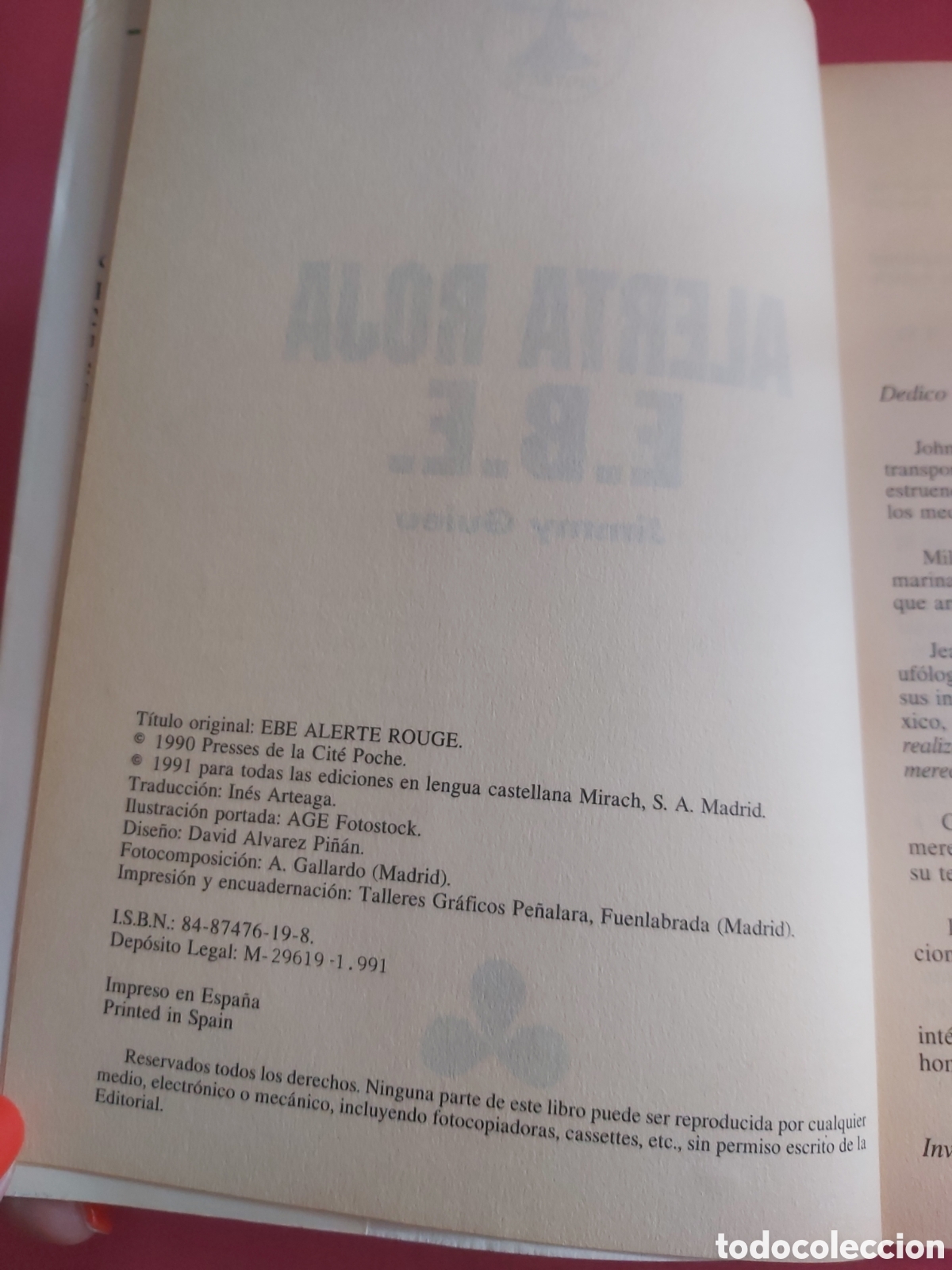 Libros de segunda mano: ALERTA ROJA E.B.E. # JIMMY GUIEU # MUTANTE 1991 - Foto 2
