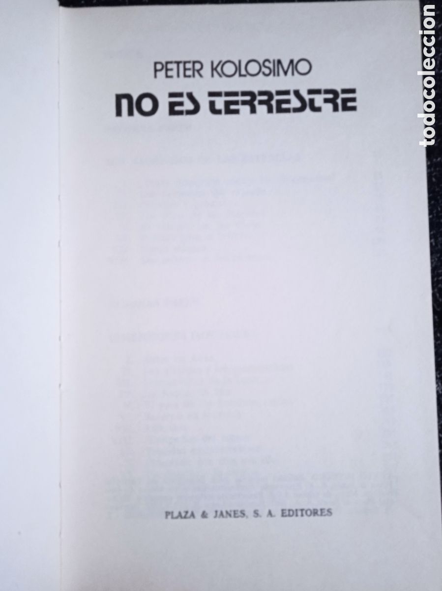 Libros de segunda mano: NO ES TERRESTRE. / PETER KOLOSIMO - Foto 1