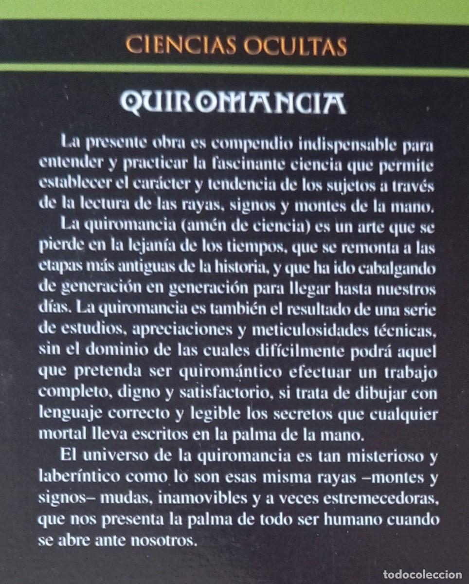 Libros de segunda mano: QUIROMANCIA - LEONARD WOLF - Foto 2