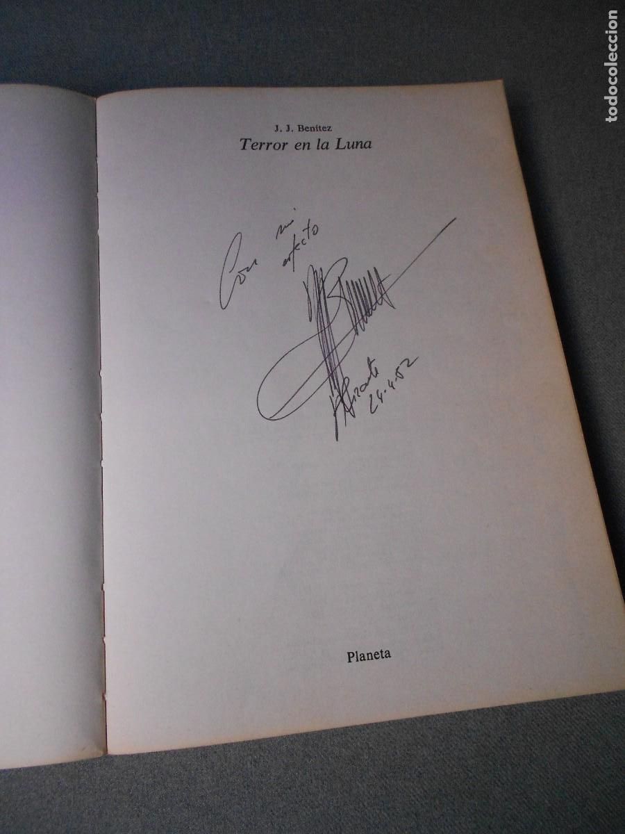 Libros de segunda mano: TERROR EN LA LUNA. EJEMPLAR AUTOGRAFIADO - Foto 3