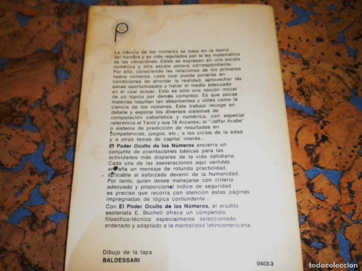 Libros de segunda mano: Libro. EL PODER OCULTO DE LOS N&Uacute;MEROS. Autor. J. E. BUCHELI. Numerolog&iacute;a. Tarot. - Foto 2