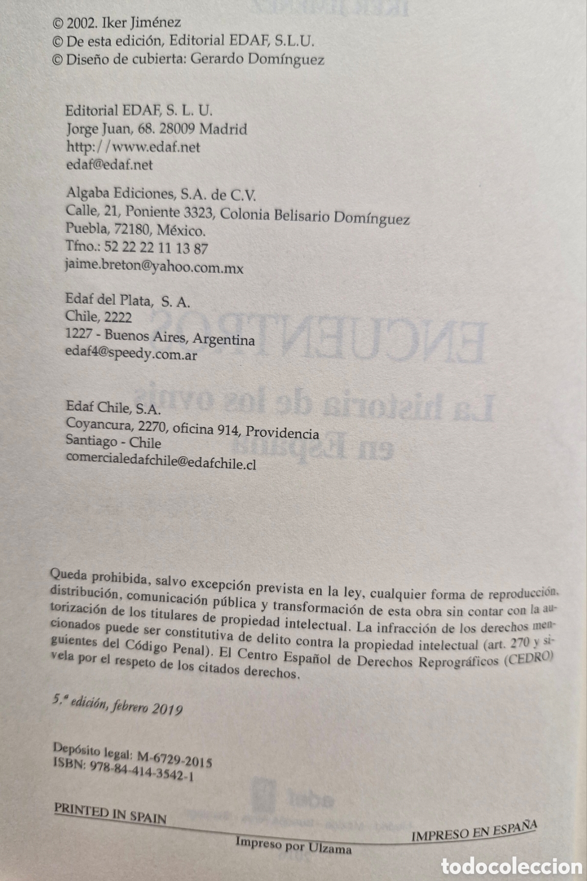 Libros de segunda mano: ENCUENTROS OVNI - Iker Jim&eacute;nez - Foto 4