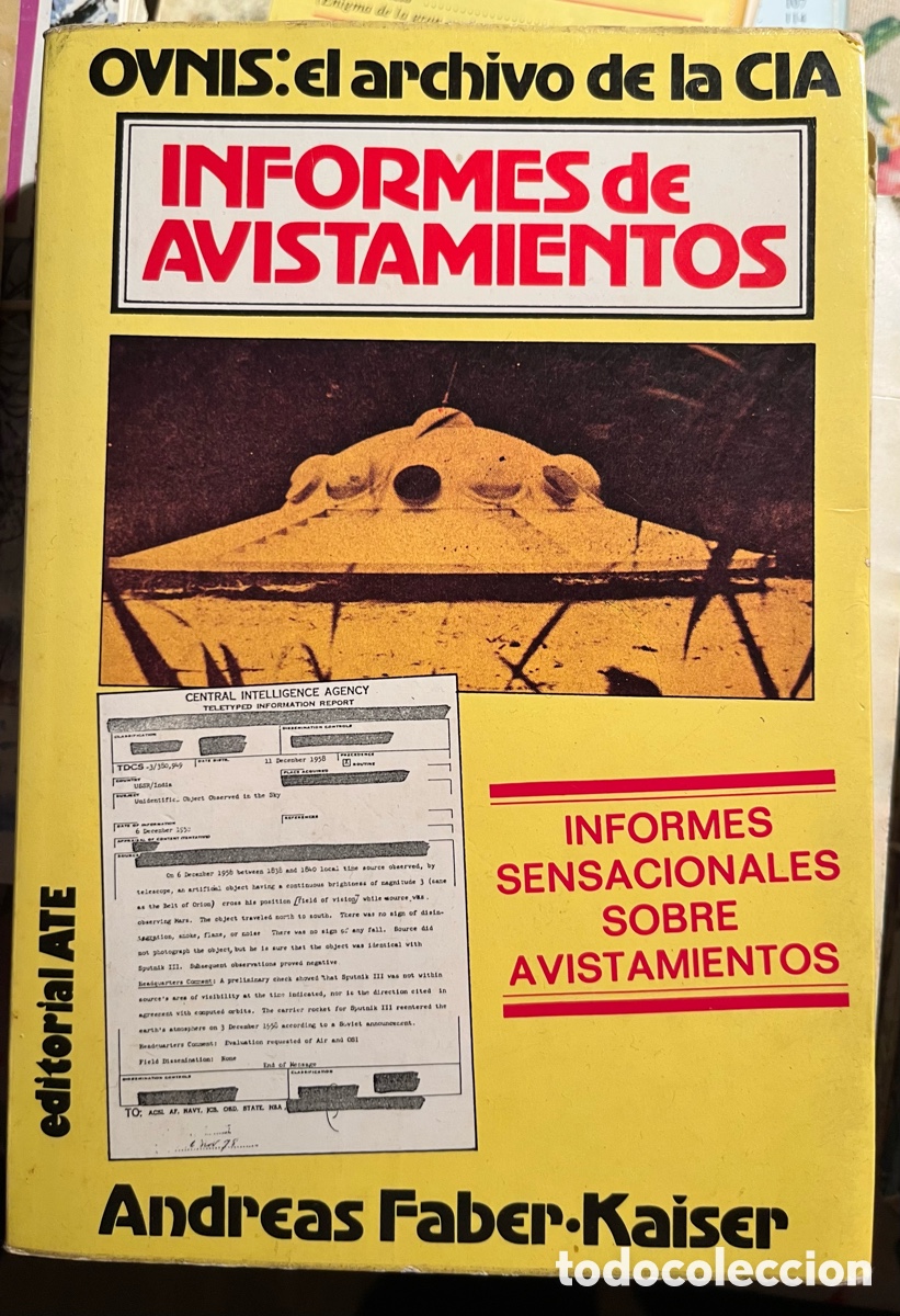 Libros de segunda mano: INFORME de AVISTAMIENTOS - Foto 1