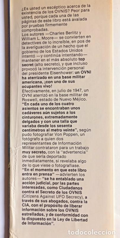 Libros de segunda mano: EL INCIDENTE - CHARLES BERLITZ Y WILLIAM L. MOORE - Foto 2