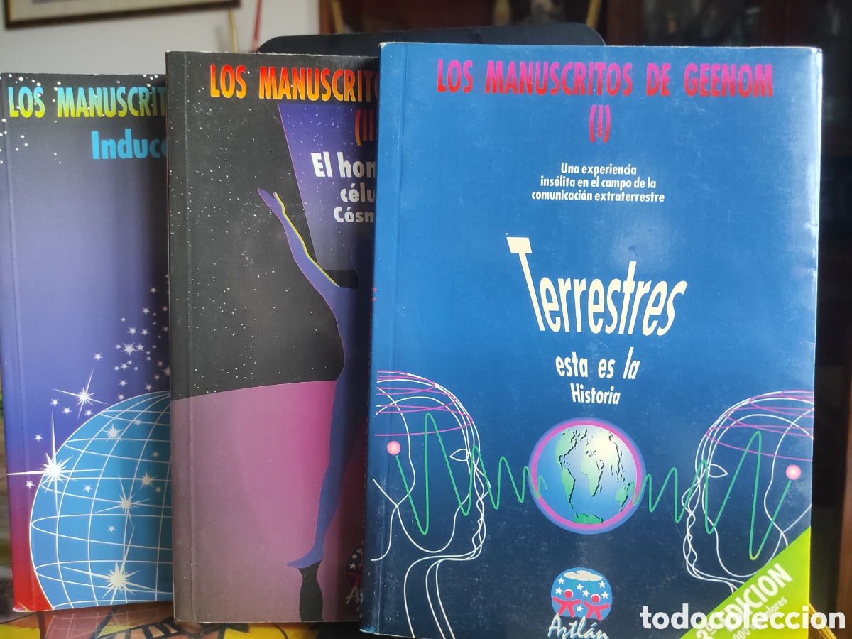 Libros de segunda mano: LOS MANUSCRITOS DE GEENOM. I: TERRESTRES. II: HOMBRE C&Eacute;LULA C&Oacute;SMICA. III: INDUCCIONES. AZTL&Aacute;N