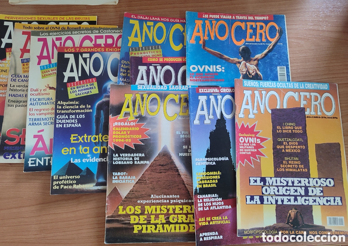 Libros de segunda mano: A&ntilde;o Cero Pack 2 revistas Ovnis, fen&oacute;menos paranormales