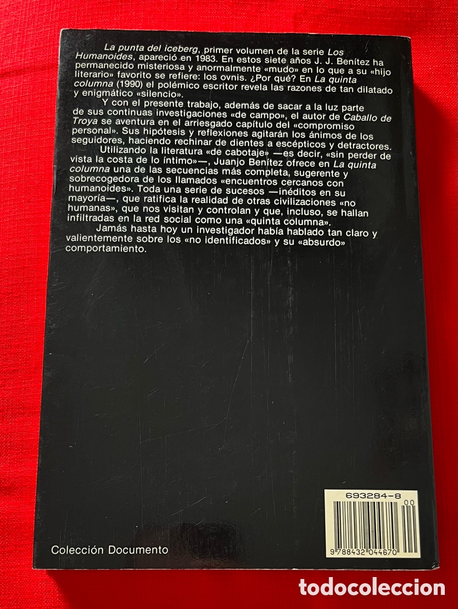 Libros de segunda mano: Libro La Quinta Columna - JJ Ben&iacute;tez - Foto 2