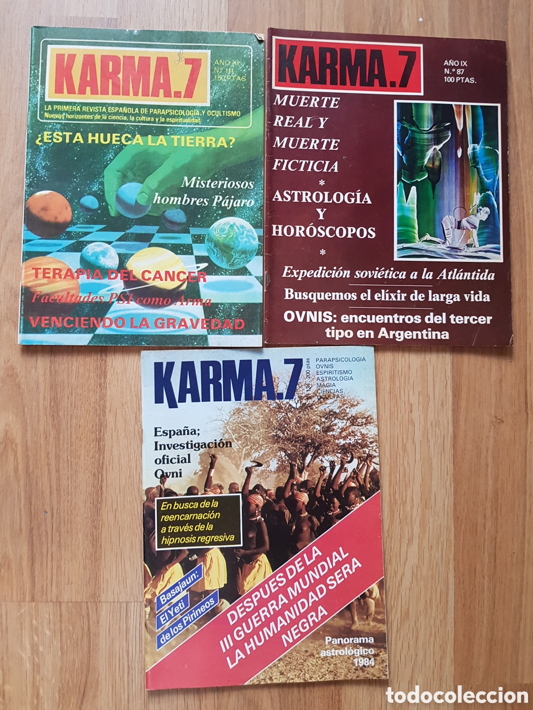 Libros de segunda mano: Pack revista karma. Ovnis, tierra, muerte