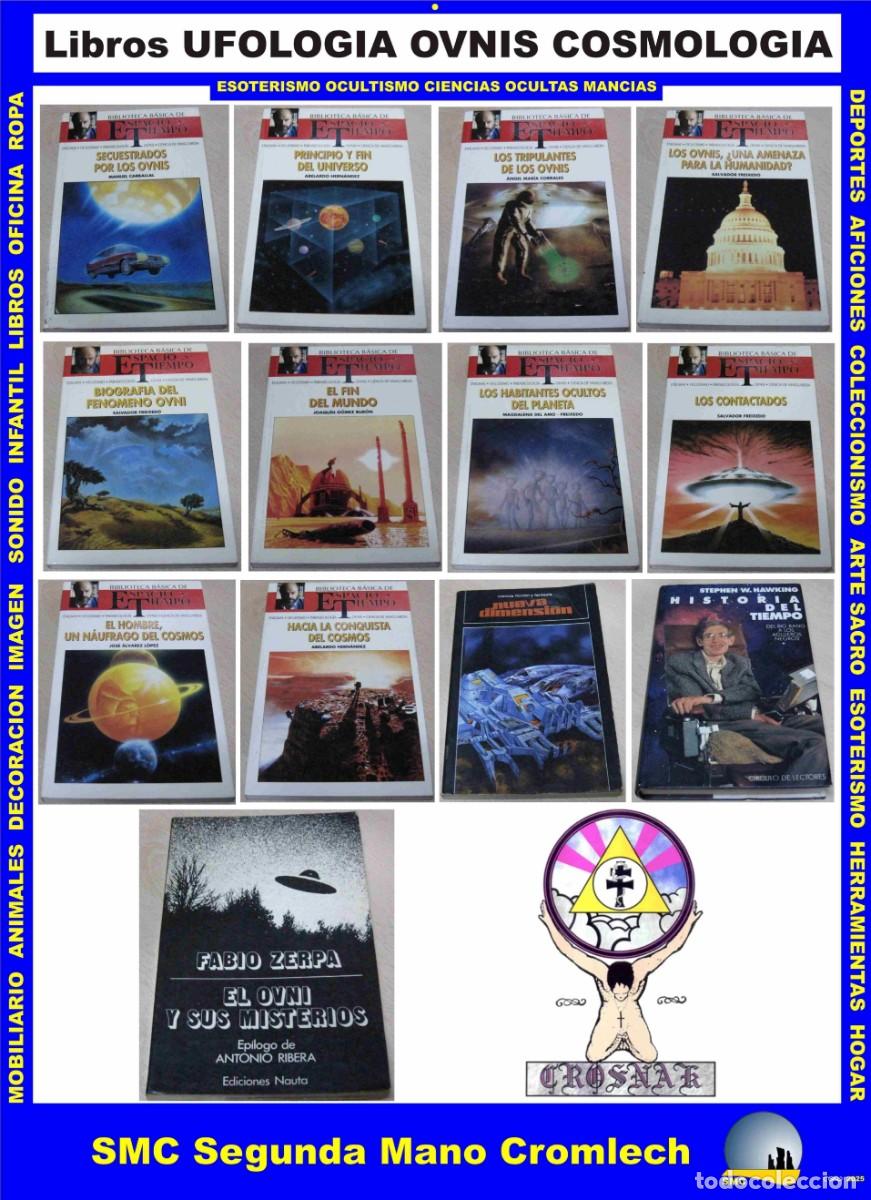 Libros de segunda mano: 13 Libros de UFOLOGIA OVNIS COSMOLOGIA de la Biblioteca de la Asesor&iacute;a Esot&eacute;rica CROSNAK A&ntilde;os 90