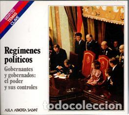 Livres d'occasion: Reg&iacute;menes pol&iacute;ticos. Gobernantes y gobernados: el poder y sus controles. Juan Luis Paniagua Soto. A