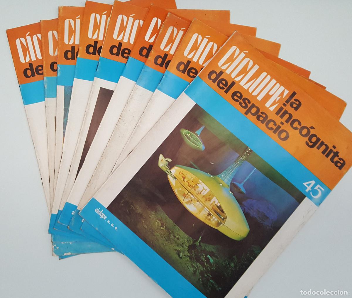 Libros de segunda mano: LOTE 9 CICLOPE, LA INC&Oacute;GNITA DEL ESPACIO NUMEROS 45 47 48 49 51 52 53 54 Y 55.