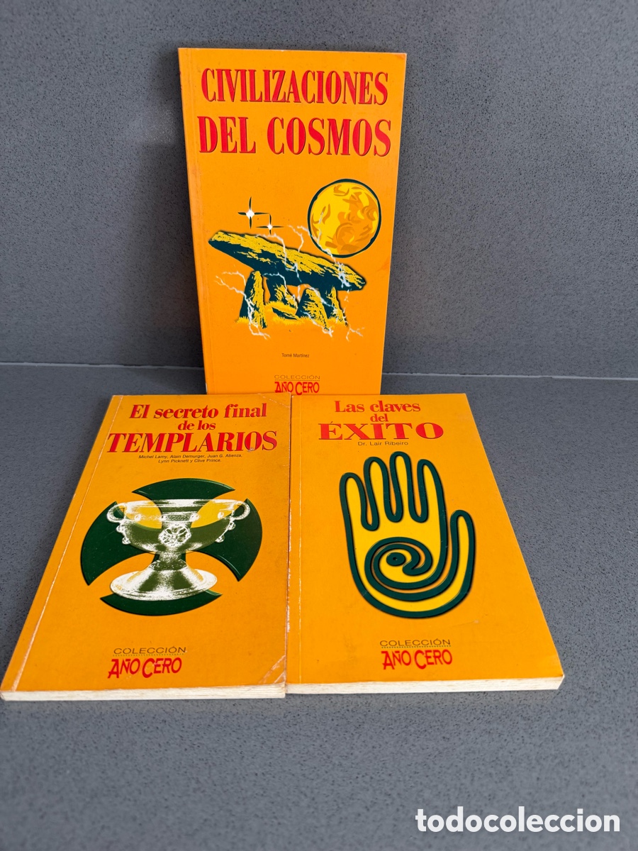 Libros de segunda mano: LOTE LIBROS COLECCION A&Ntilde;O CERO - CIVILIZACIONES DEL COSMOS - TEMPLARIOS - CLAVES DEL EXITO