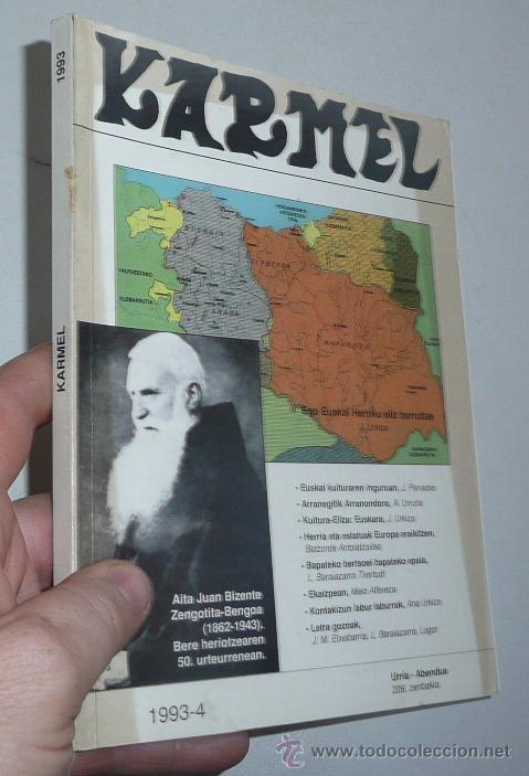 Libros de segunda mano: KARMEL 1993-4 N&ordm; 206. Revista en euskera - Foto 1