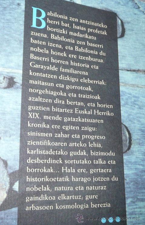 Libros de segunda mano: Babilonia - Joan Mari Irigoien (Elkarlanean, 2010) - Foto 2