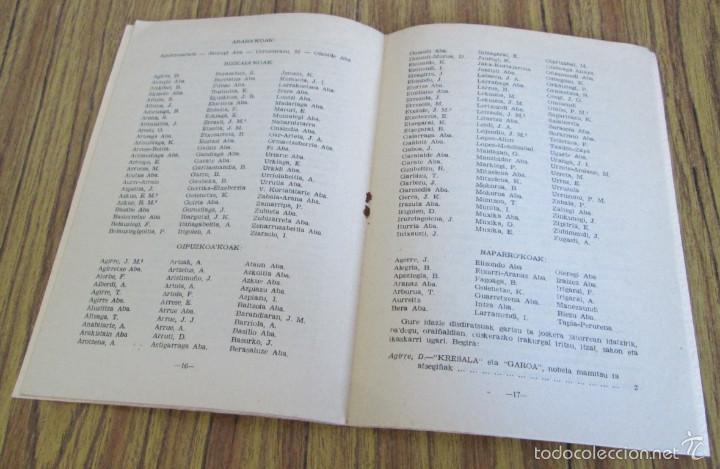 Libros de segunda mano: Permanencia del Vascuence y progreso de la literatura vasca 1955 - Foto 3