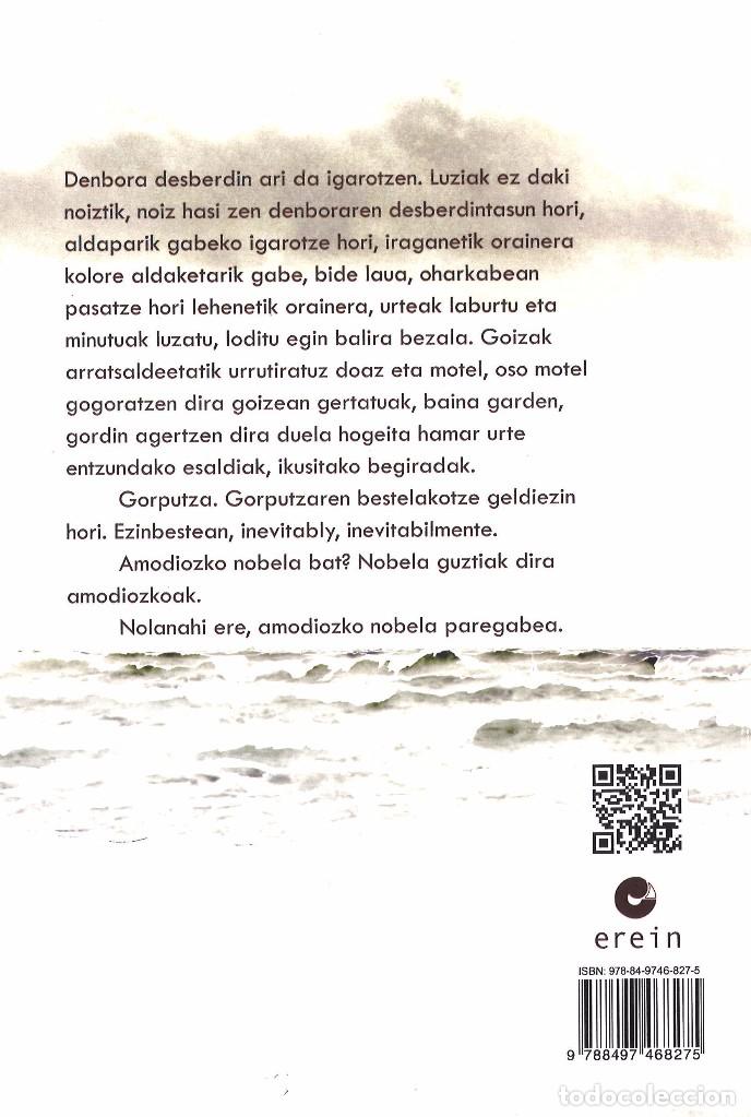 Libros de segunda mano: Intemperies. Babes bila. Lourdes O&ntilde;ederra. En euskera - Foto 2