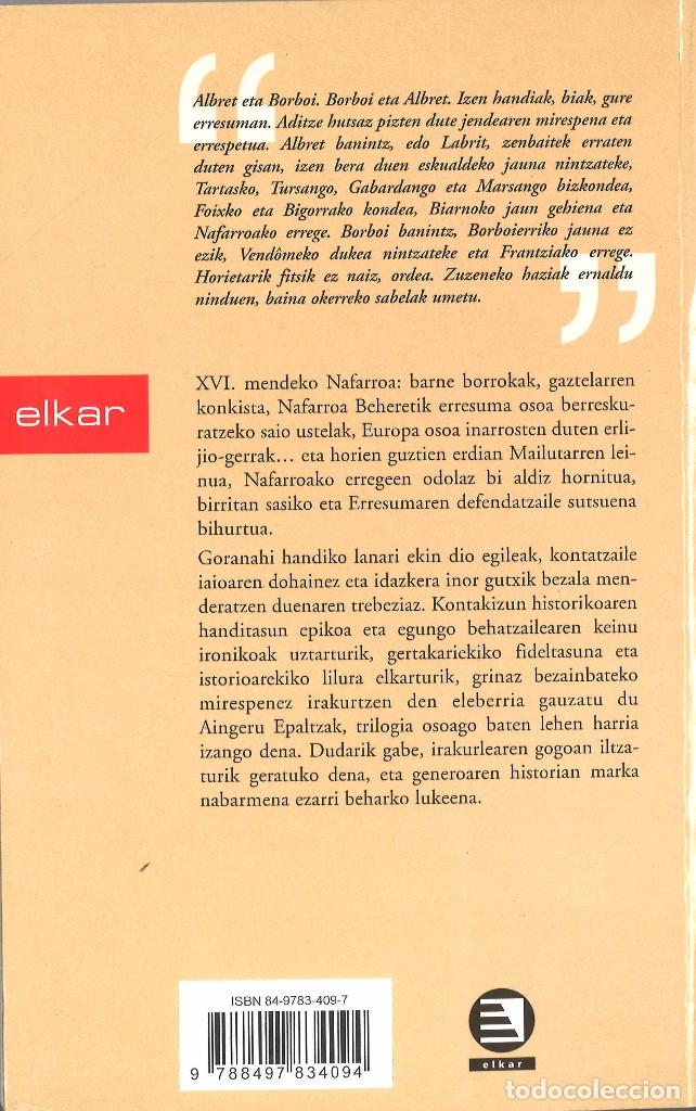 Libros de segunda mano: Mailuaren odola. Aingeru Epaltza. En euskera - Foto 2