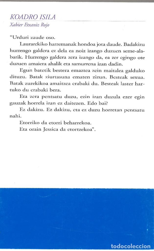 Libros de segunda mano: Koadro isila. Xabier Etxaniz Rojo. En euskera - Foto 2