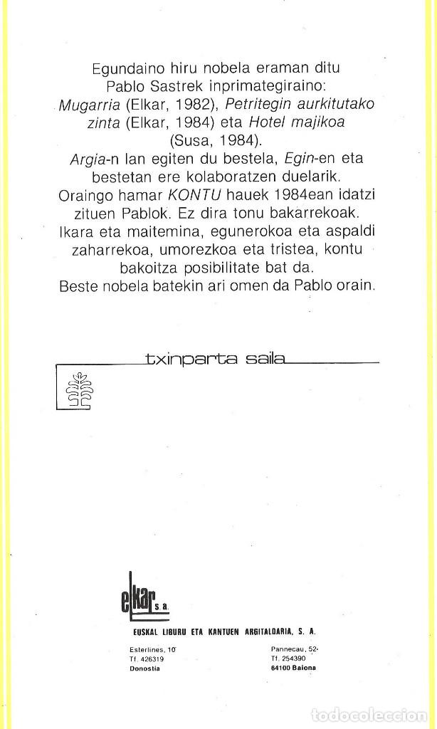 Libros de segunda mano: Kontuak. Pablo Sastre. Elkar, 1985. En euskera - Foto 2