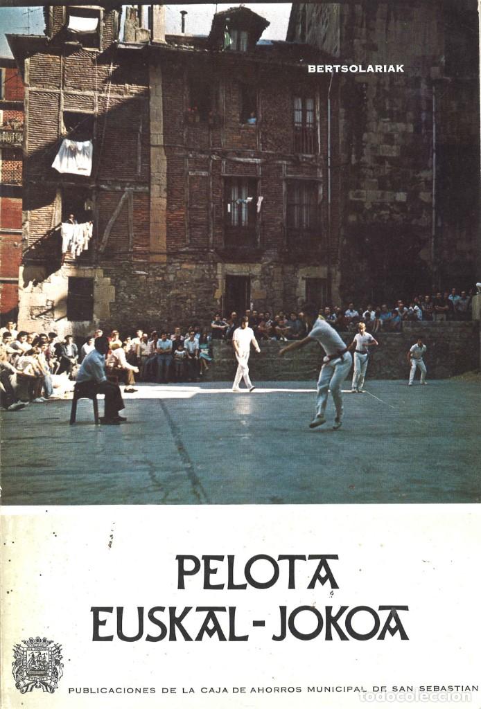 Libros de segunda mano: Pelota euskal-jokoa. Bertsolariak. 1975 - Foto 1