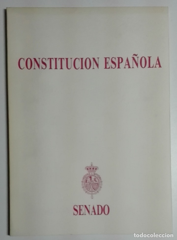 Libros de segunda mano: Constituci&oacute;n espa&ntilde;ola. Editada por el Senado en su d&eacute;cimo aniversario - Foto 1