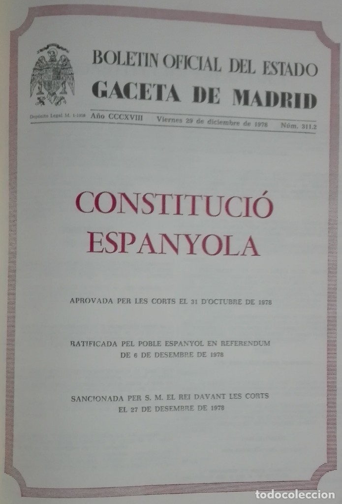 Libros de segunda mano: Constituci&oacute;n espa&ntilde;ola. Editada por el Senado en su d&eacute;cimo aniversario - Foto 7