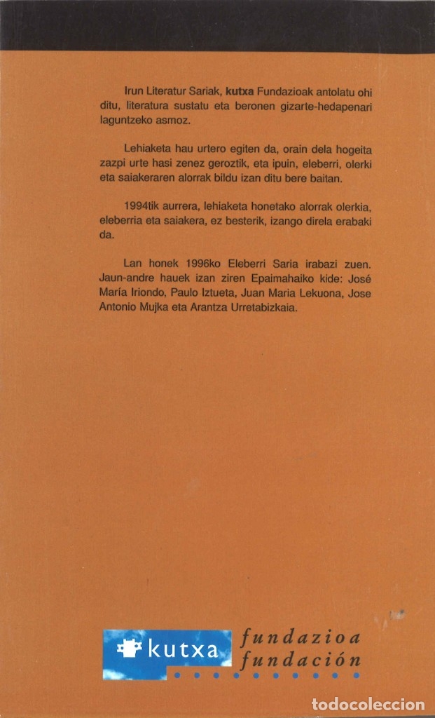 Libros de segunda mano: Bidean ihes... Luis Mari Mujika. 1997. En euskera - Foto 2