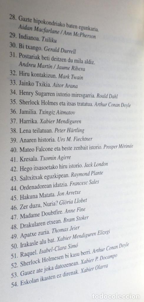 Libros de segunda mano: RAQUEL - Isabel Clara Sim&oacute; - Elkarlanean 2001 - Idioma euskera - Foto 4