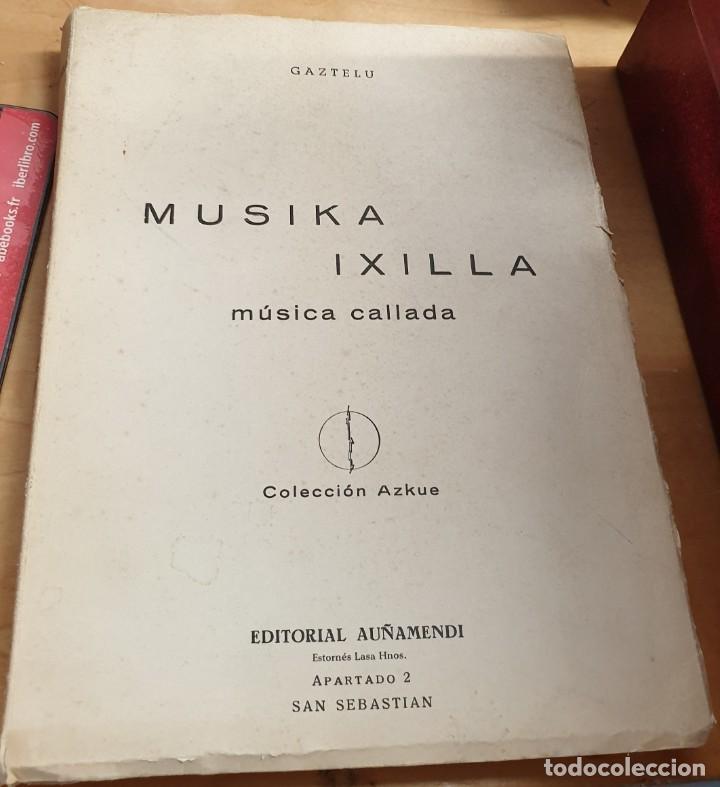 Libros de segunda mano: Musika ixilla. M&uacute;sica callada - GAZTELU - Foto 1